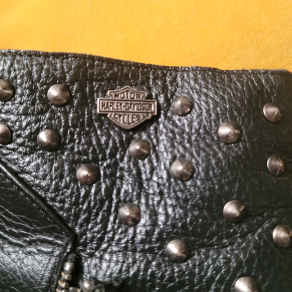 Harley-Davidson Black Studded Ankle Boots - Picture 5 of 8